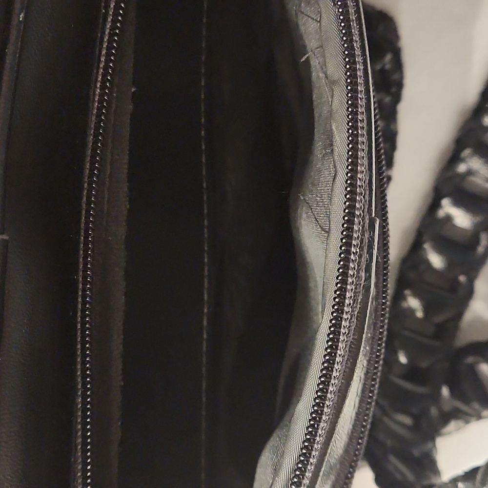 Elegant Black Woven SHOULDER Or CROSSBODY Bag - Picture 8 of 12